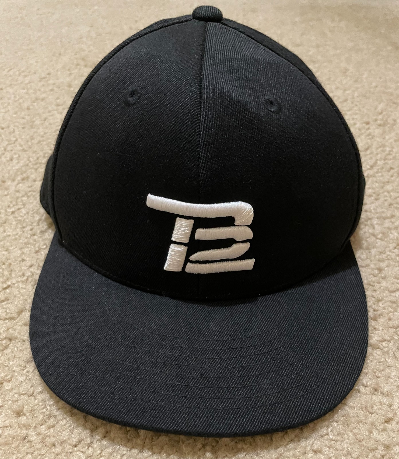 TB12 Cap Hat Black 7 1/4-7 5/8 Tom Brady Logo 210 Flex Fitted Patriots