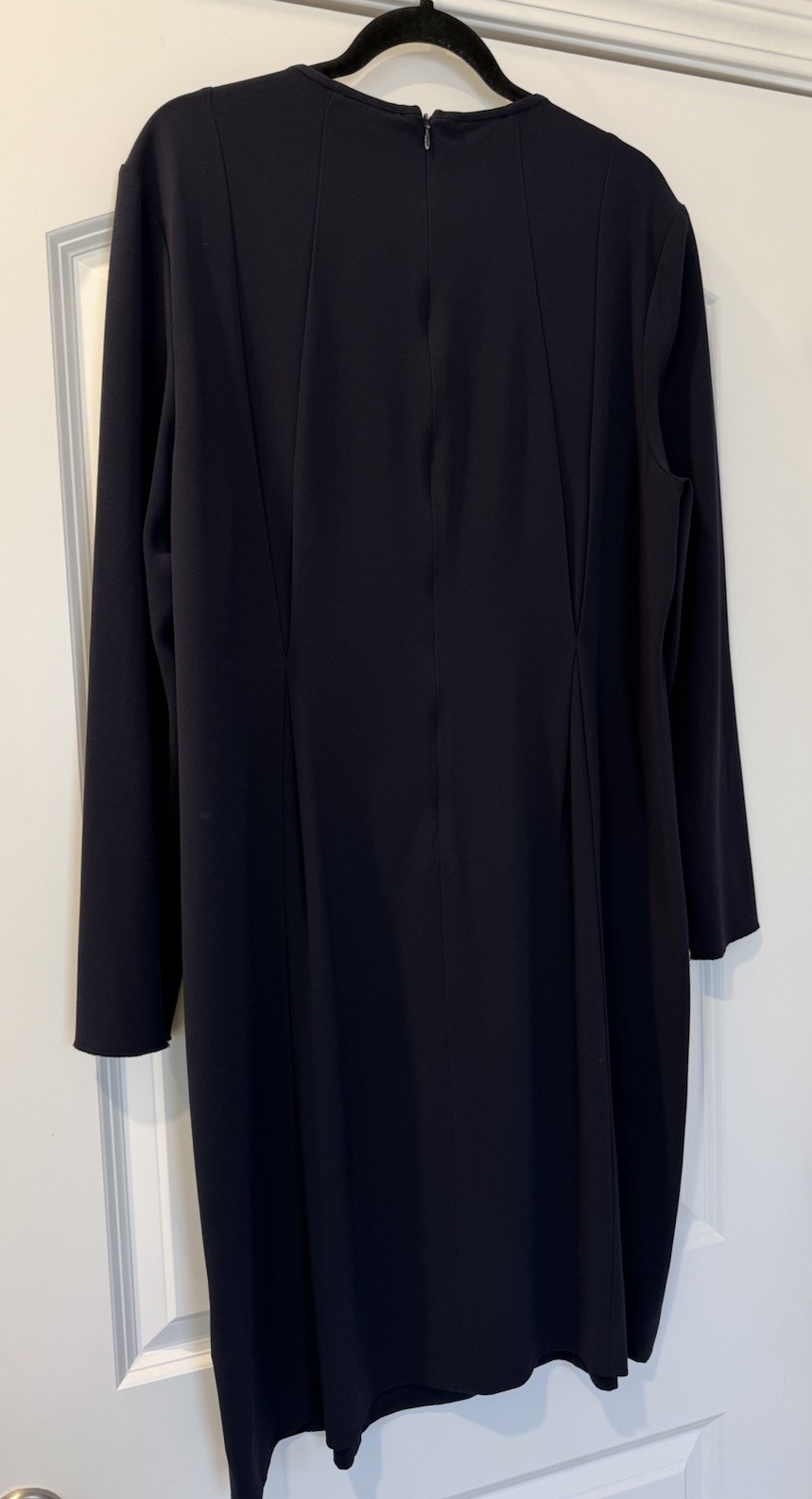 LK Bennett Dr Jessica Dress Navy Blue Classic Seamed Sheath Size 16 EUC $545