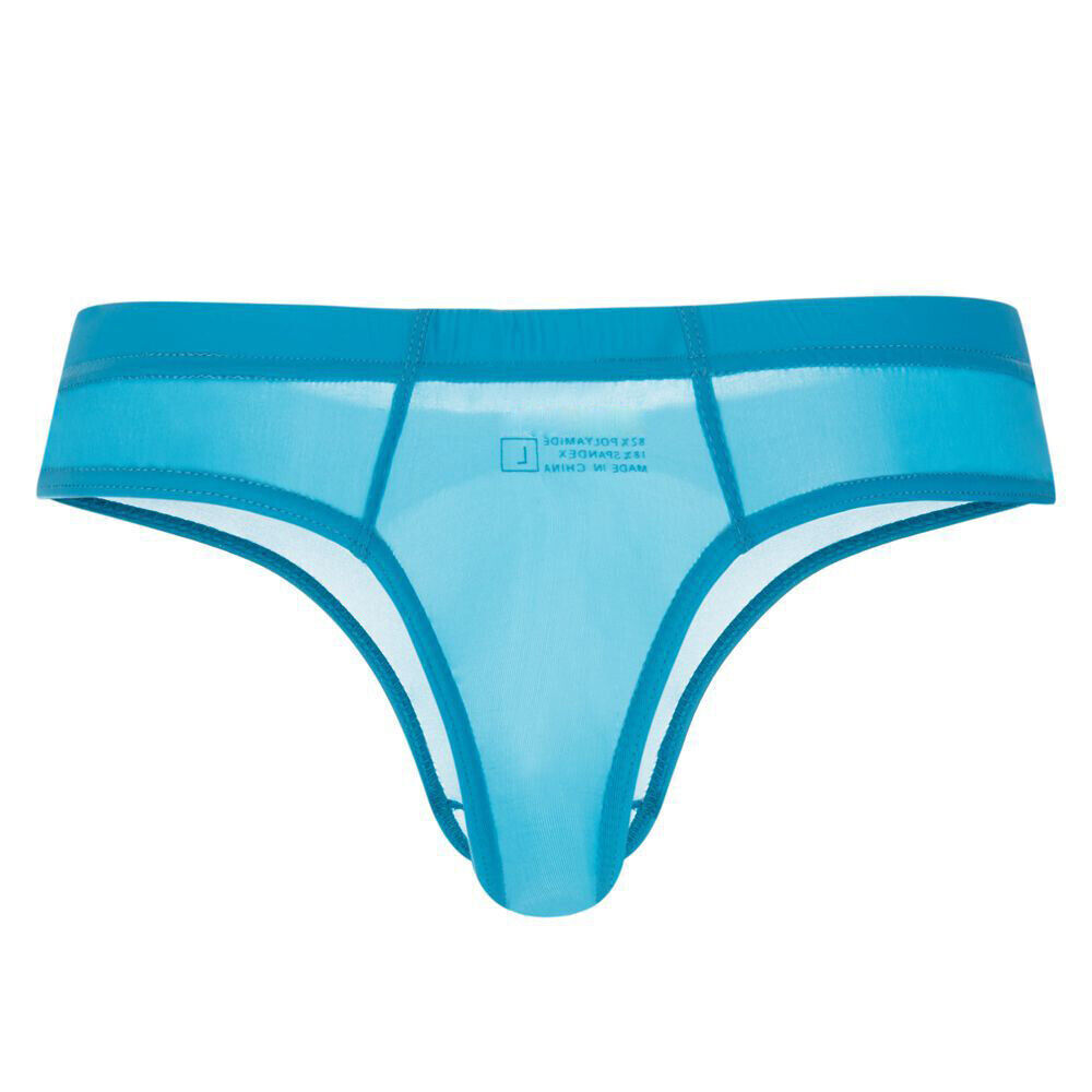 Men’s Sexy Ice Silk Underwear G String Thong Underpants Translucent Briefs