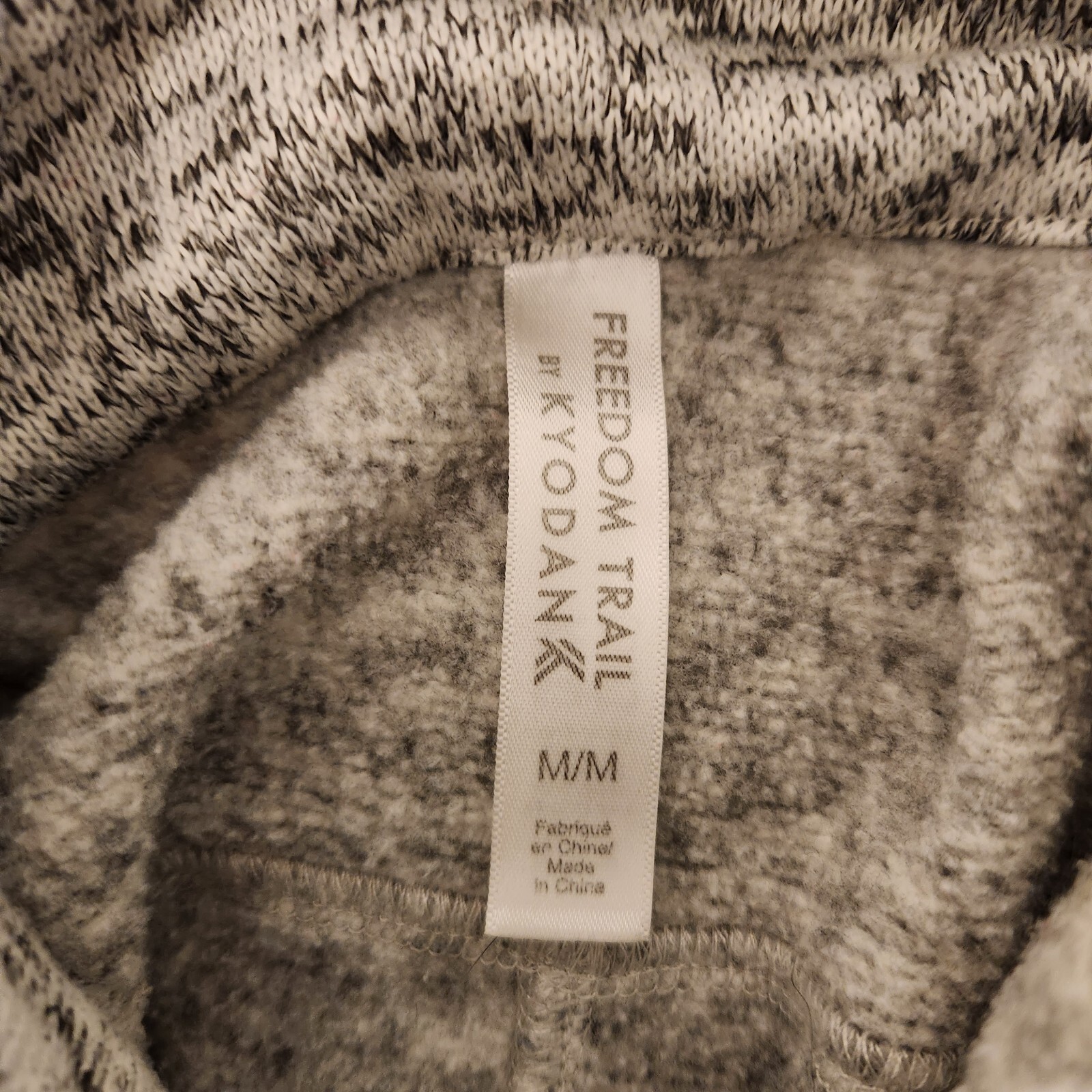Kyodan Sweater Freedom Trail Pullover 1/2 Zip Gray Pockets Outdoors Womens Med