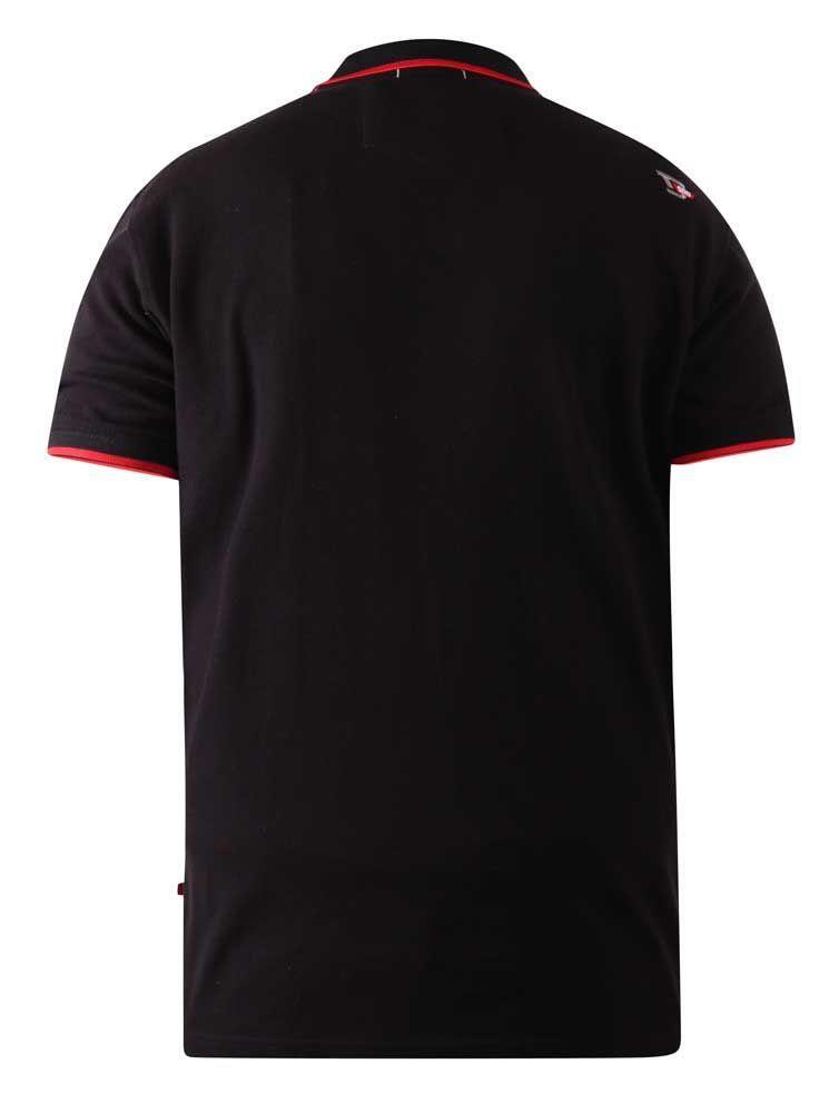 D555 Men’s Cotton Brooklyn State Embroidery Polo in Black 2XL to 10XL