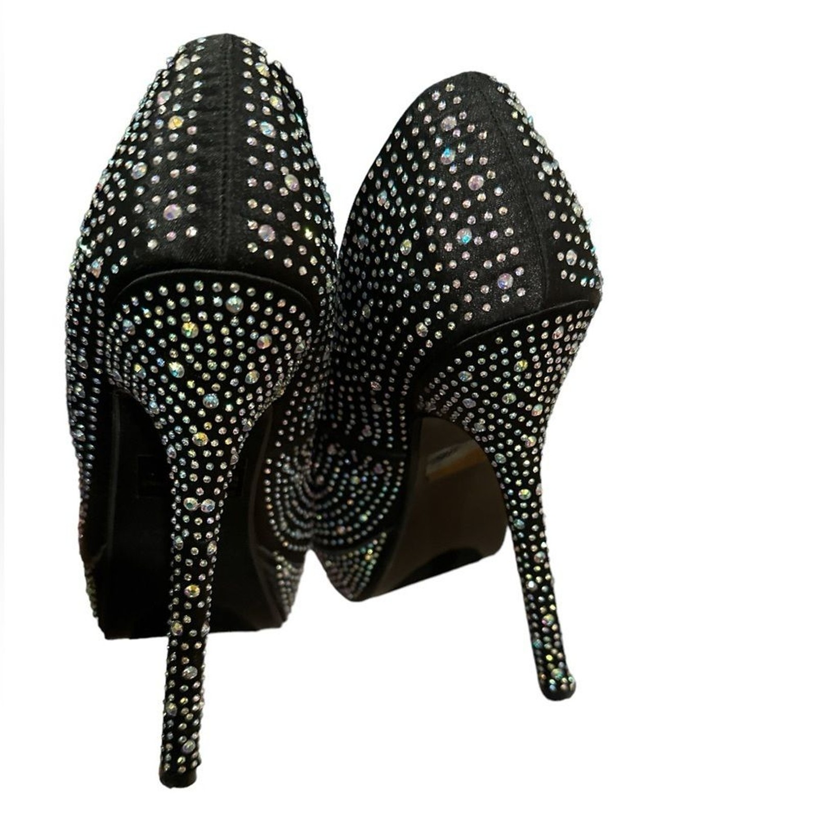 DELICACY DELUXY PLATFORM STILETTO BLING SHOES 6.5
