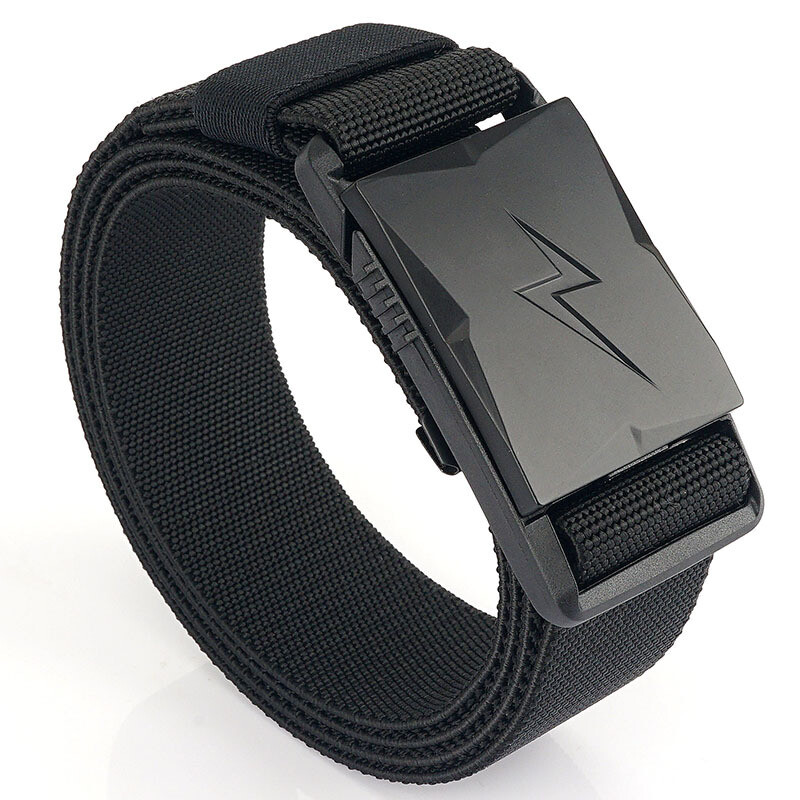 Light Designer Belts for Men Quick Release Magnetic Buckle Tactical Belt Elastic