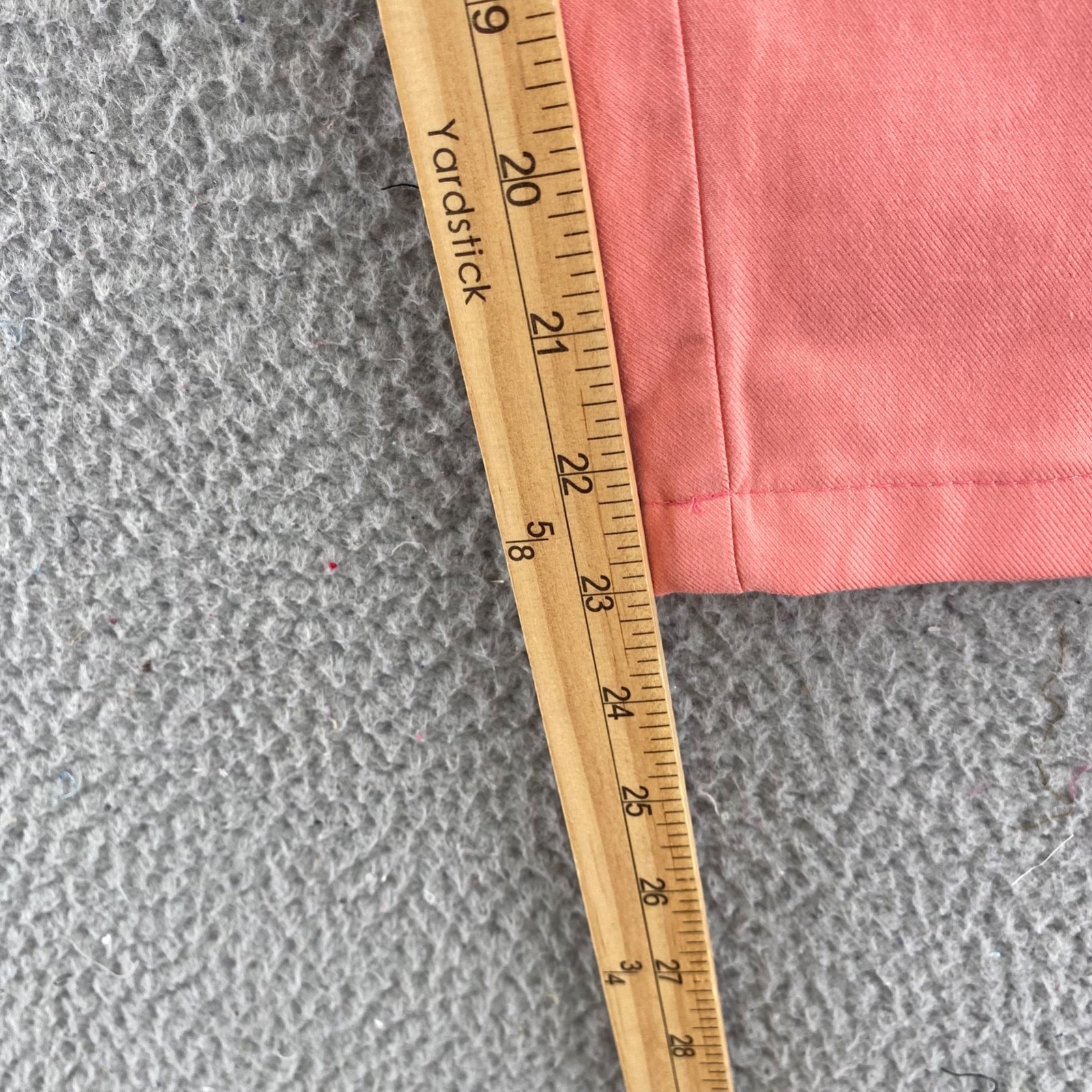 Talbots Pants Womens 10 Pink Twill Stretch Tapered Crop Pockets Pull On Everyday