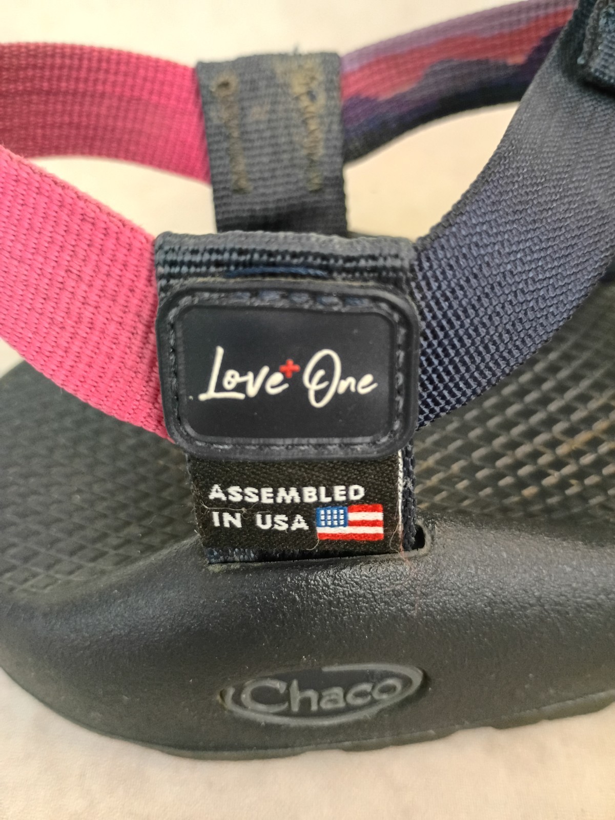 ChacoLove + One Adjustable Sandals Pink Purple W 7 EUC