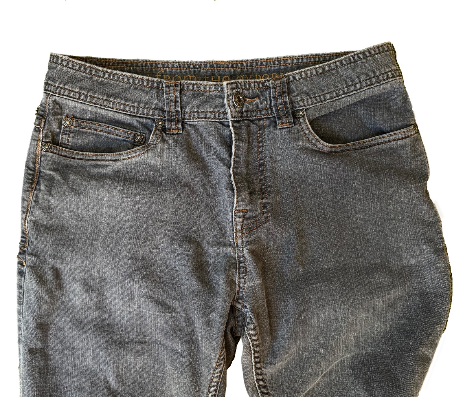 prAna Jeans Men 30W x 30L Gray Slim Fit 5-Pocket Denim Pants