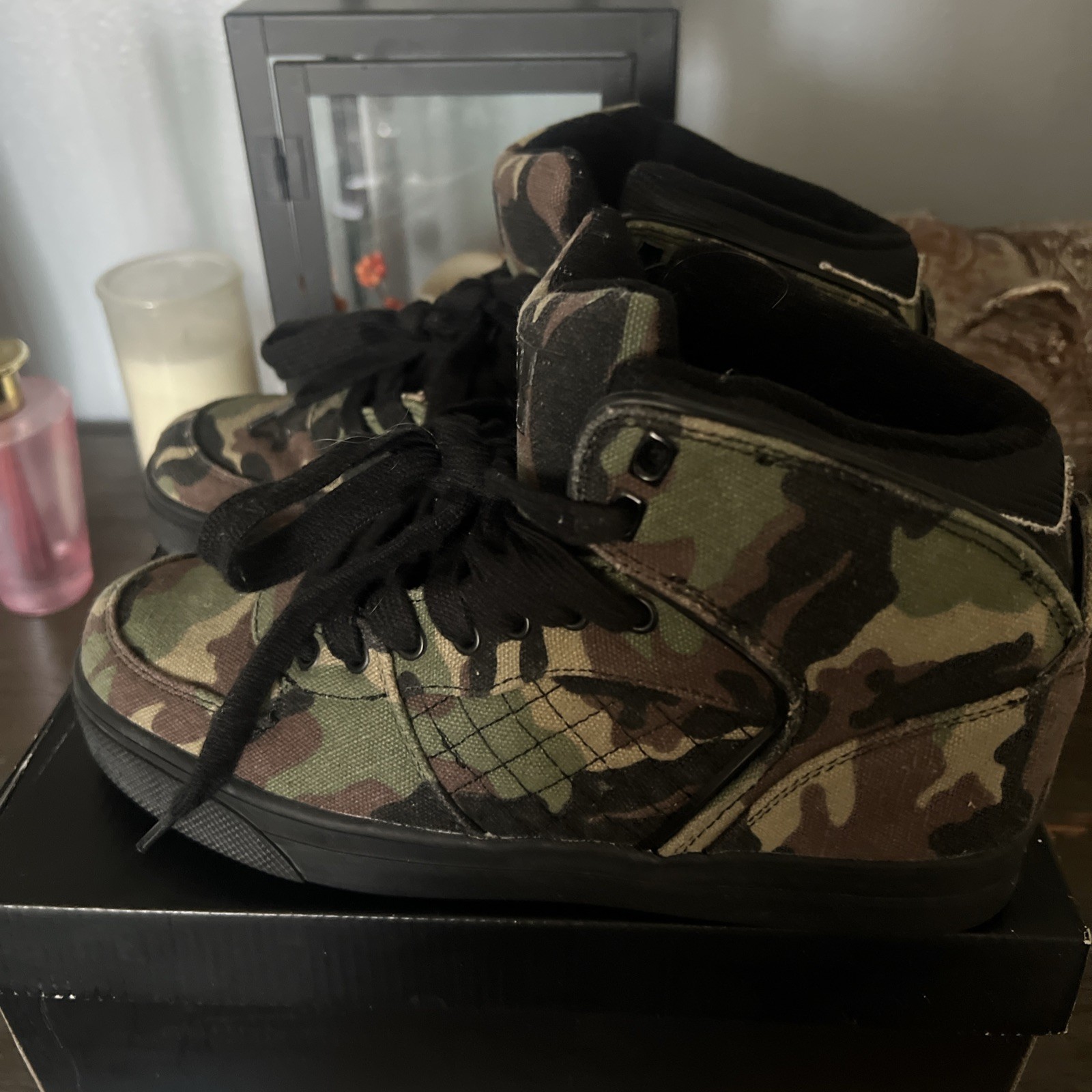 Slik Shoes Kash Limited Edition High Top bomber Camo 7.5