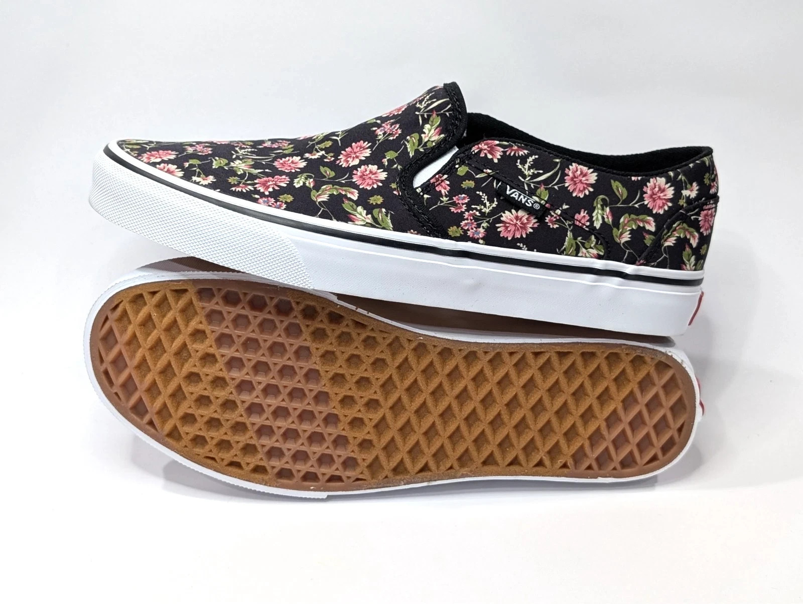 Vans Asher Dark Floral Black/Multi Canvas Women’s Skate Shoes-Assorted Size NWB