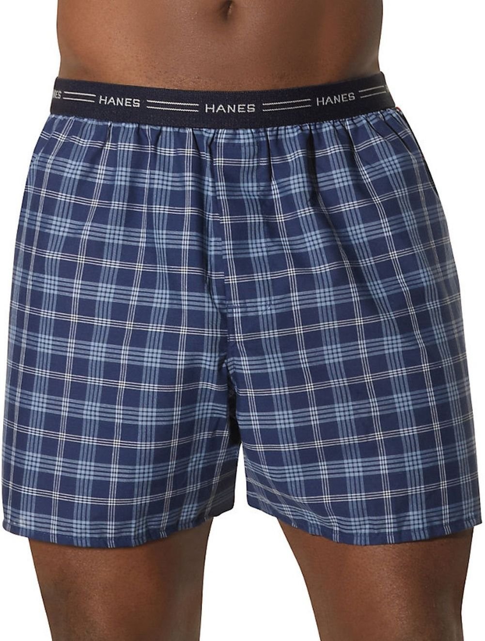 Hanes Men’s Yarn Dyed Plaid Boxers Small Assorted Plaids