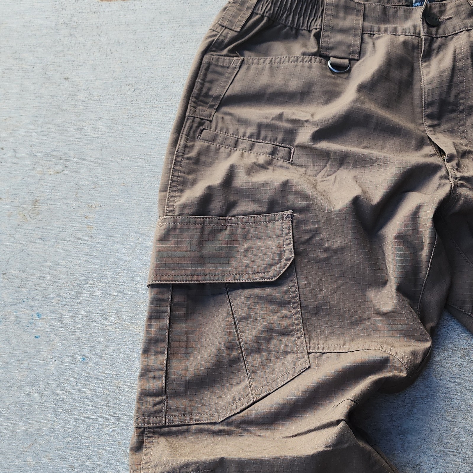 CQR Tactical Cargo Pants Men’s 34×32 Coyote Brown Ripstop Utility Hiking Work