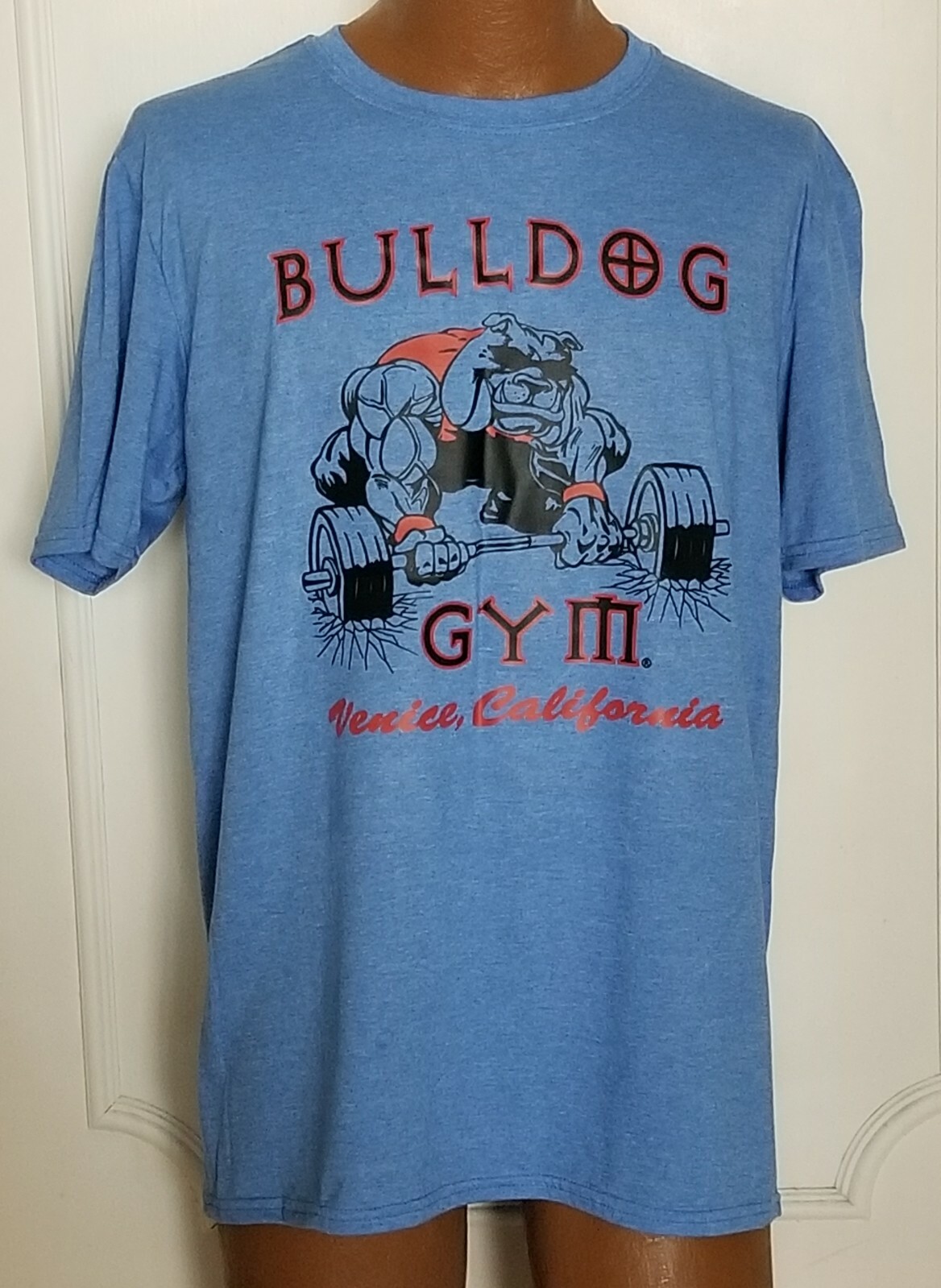 Bulldog Gym Venice Beach California Workout Bodybuilding Muscle T-Shirt M L XL