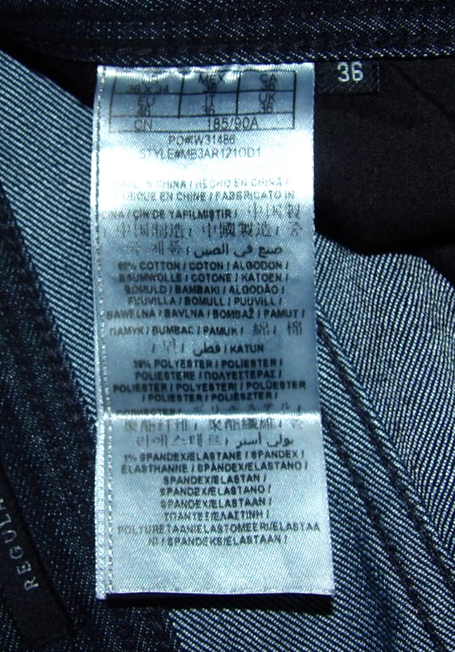 GUESS Dark Wash Stretch Regular Straight Leg Denim Jeans Men’s 36 X 34