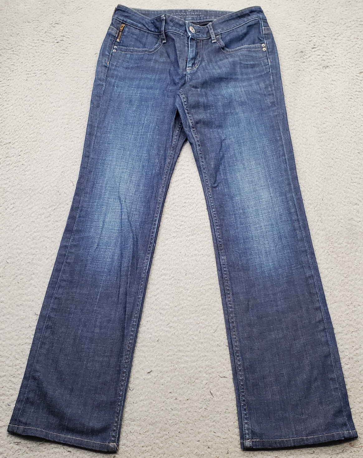 Banana Republic Jeans Womens 4 Blue Denim Streetwear Grunge Classic Straight Leg