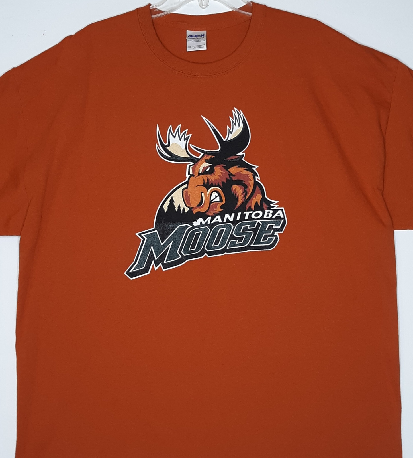 Manitoba Moose Hockey T-Shirt Size 2XL Mick E Moose AHL American Hockey League