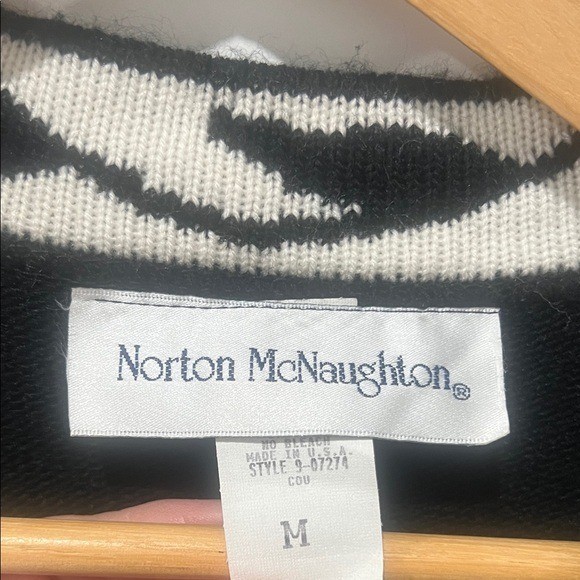 Vintage Norton McNaughton Floral Knit Cardigan, Size M or L