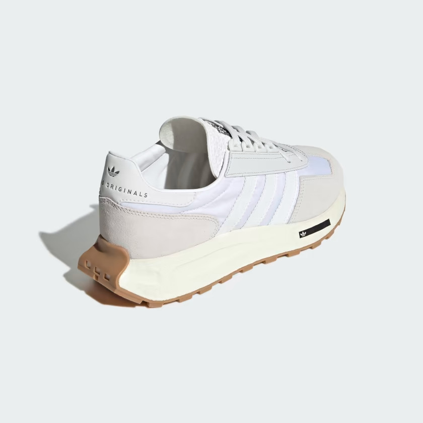 Adidas US 10 Men’s White Silver Gum Boost Retro Runner Retropy E5 H03075 New