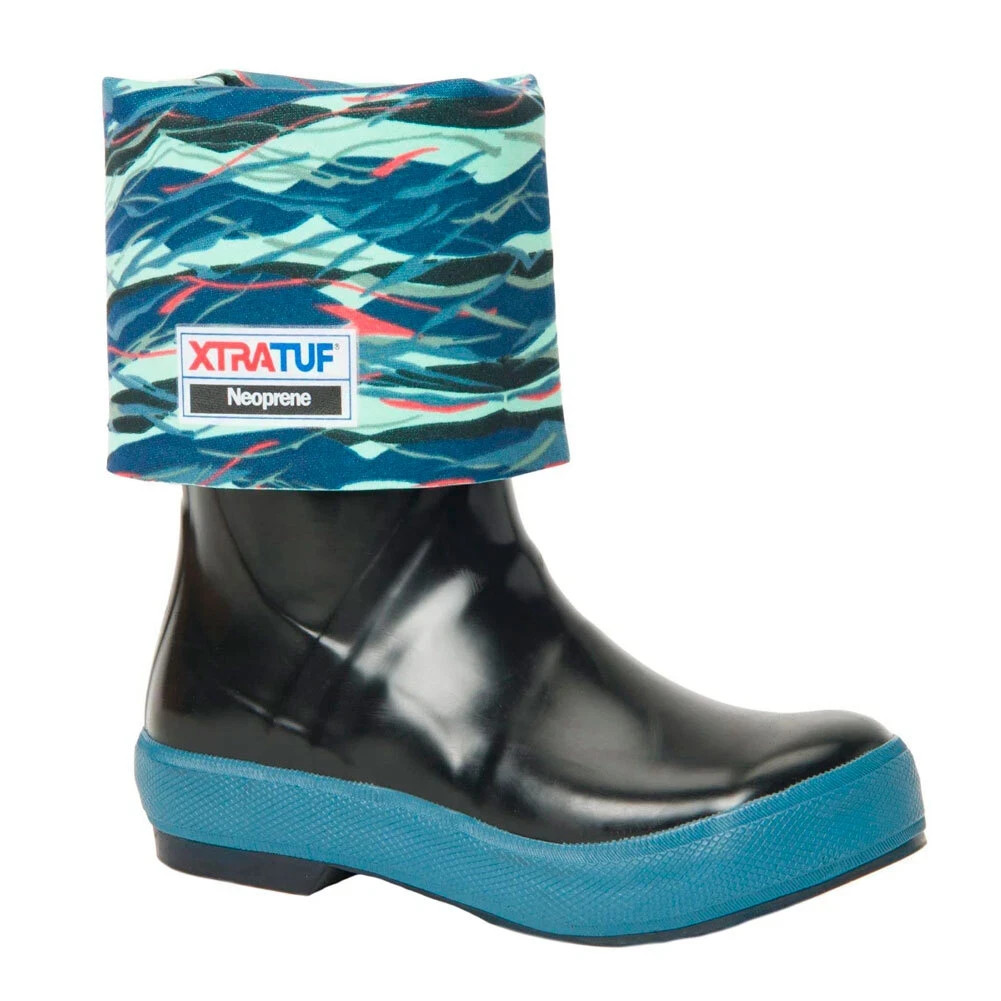 XTRATUF Women’s 15in Legacy Black with Beach Glass Boot Size 11 (XWL-1BG-BLK)
