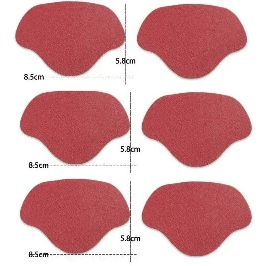 6pcs Shoe Heel Repair Patches Self Adhesive Anti Wear Protector – NEW