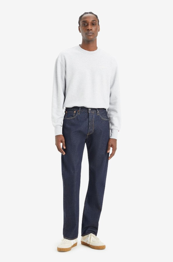 Levi’s Premium Circular 501 Men’s Original Fit Jeans Button Fly Rinse NEW 36×30