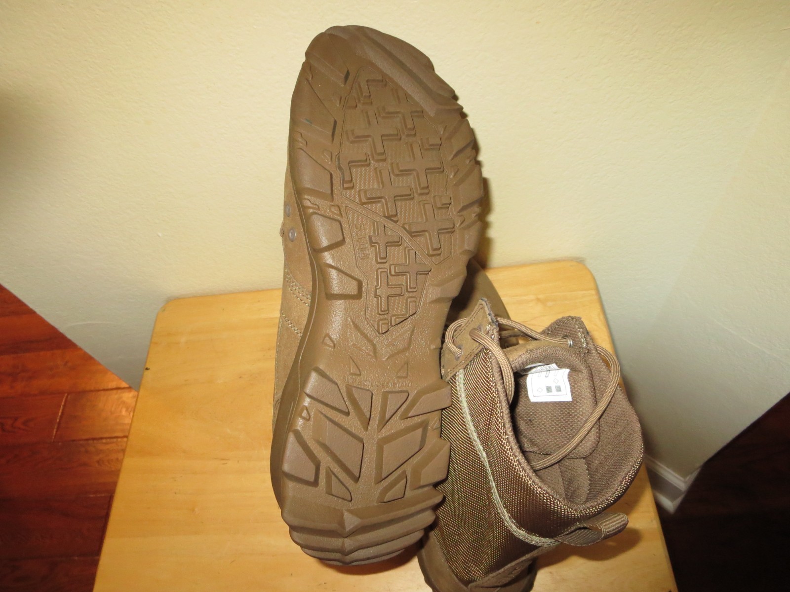 Lot of 2 Men’s 5.11 Tactical Boot Size 14 Black & Coyote Leather Side Zip Lace