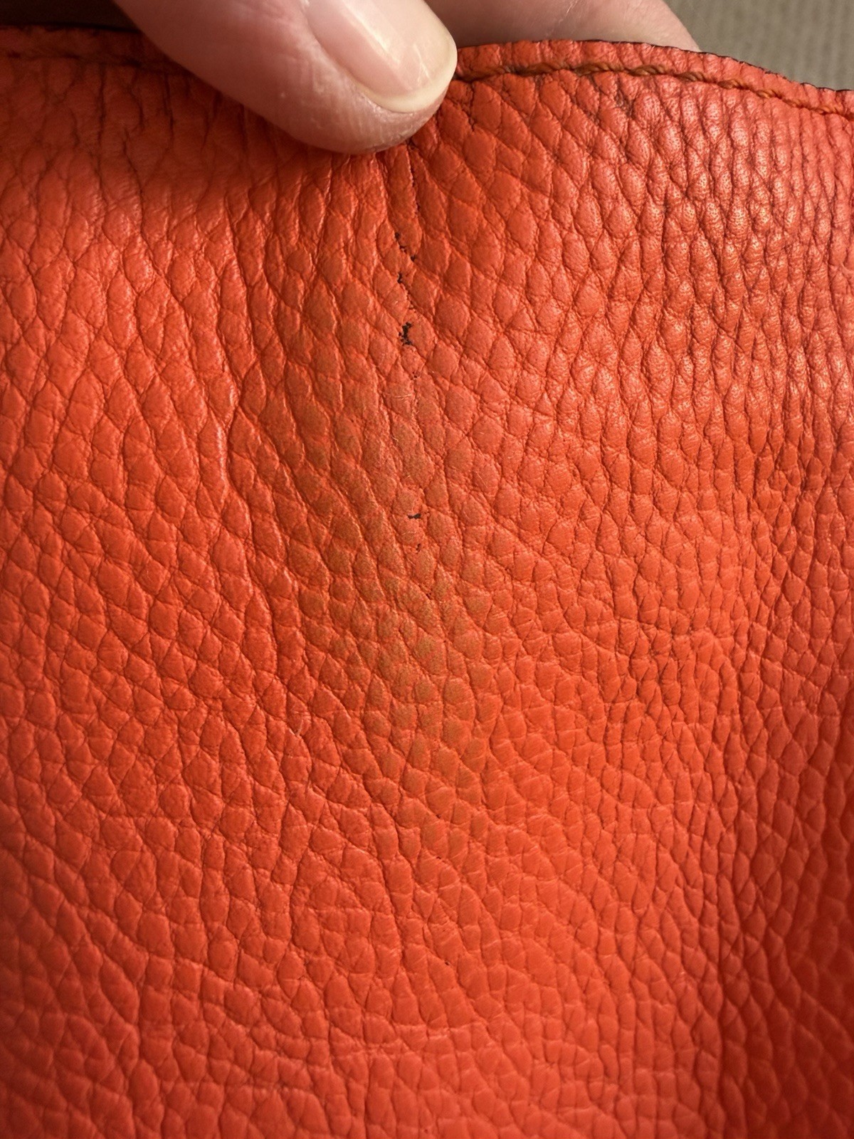 Celine Drummond Calfskin Nano Bag Orange Vermillion