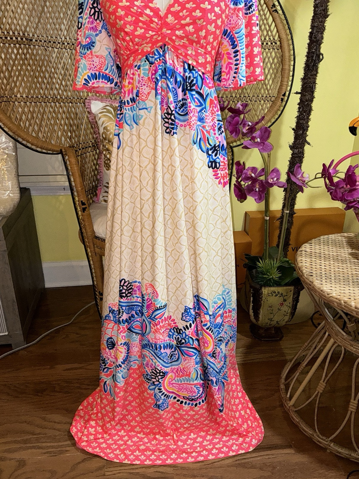 Lilly Pulitzer NWT Minka Maxi Dress Coral Beach Bungalow 🦄 Size 0,2,10,14,16