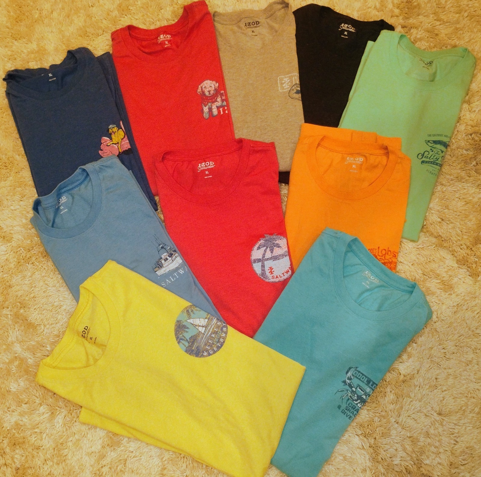 IZOD Saltwater Men’s T Shirts size XL
