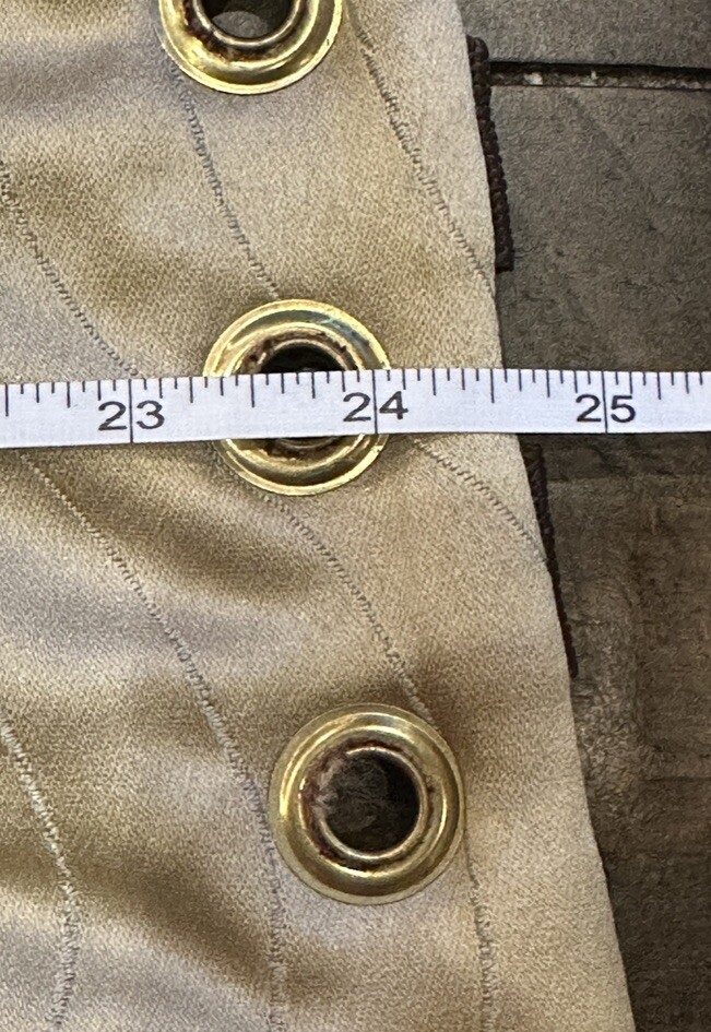 Damsel In This Dress (DiTD) Brown &Gold Damask Peacock Tailed Vixen Corset-24.5”