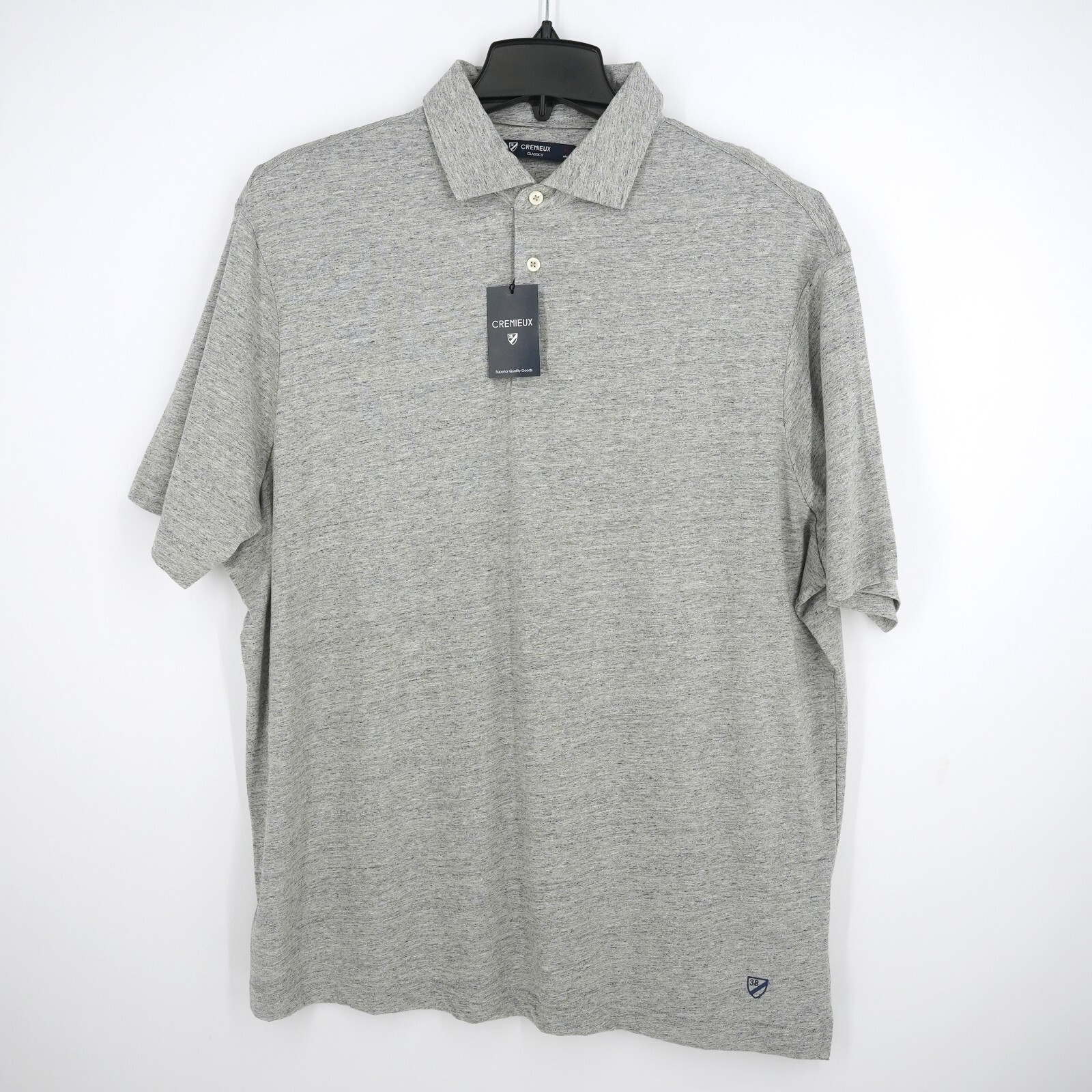 Cremieux Classics Men’s Polo Shirt XL Gray Heather NWT $79.50