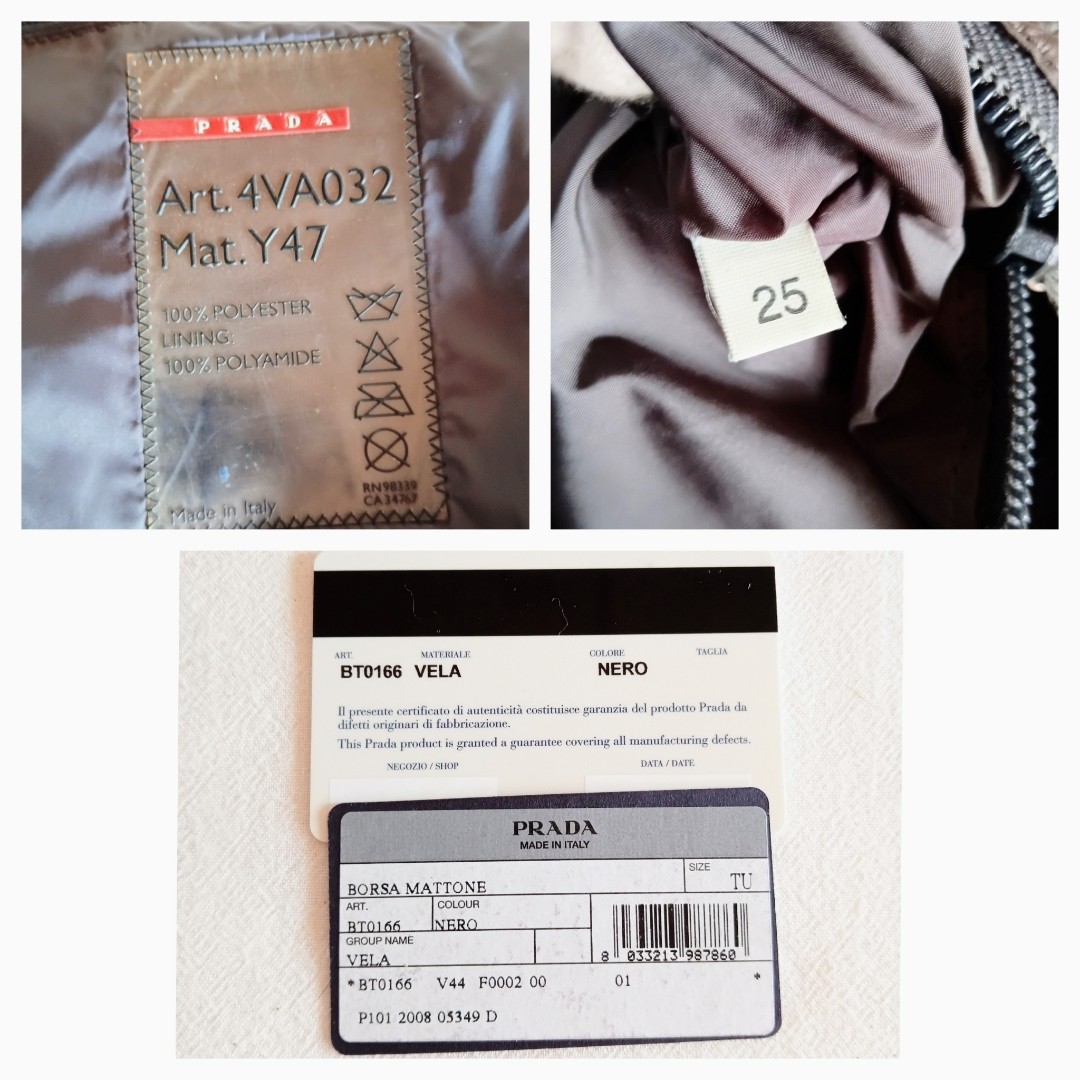 PRADA Sports Nylon Pochette Shoulder Bag Black Size: W:7.9 × H:7.9 in.