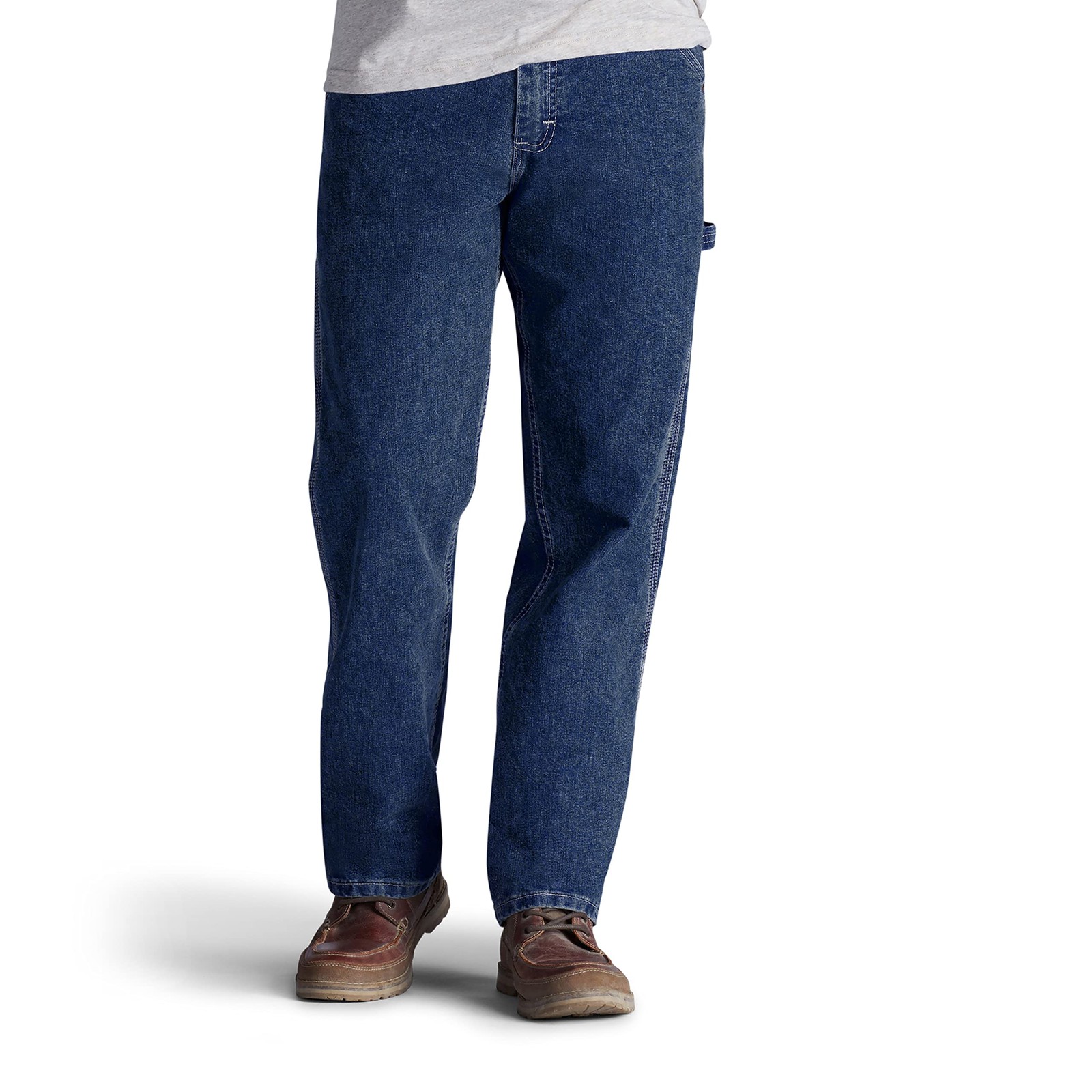 Lee Mens Loose-Fit Straight Leg Carpenter Jean, Original Stone, 38W x 30L