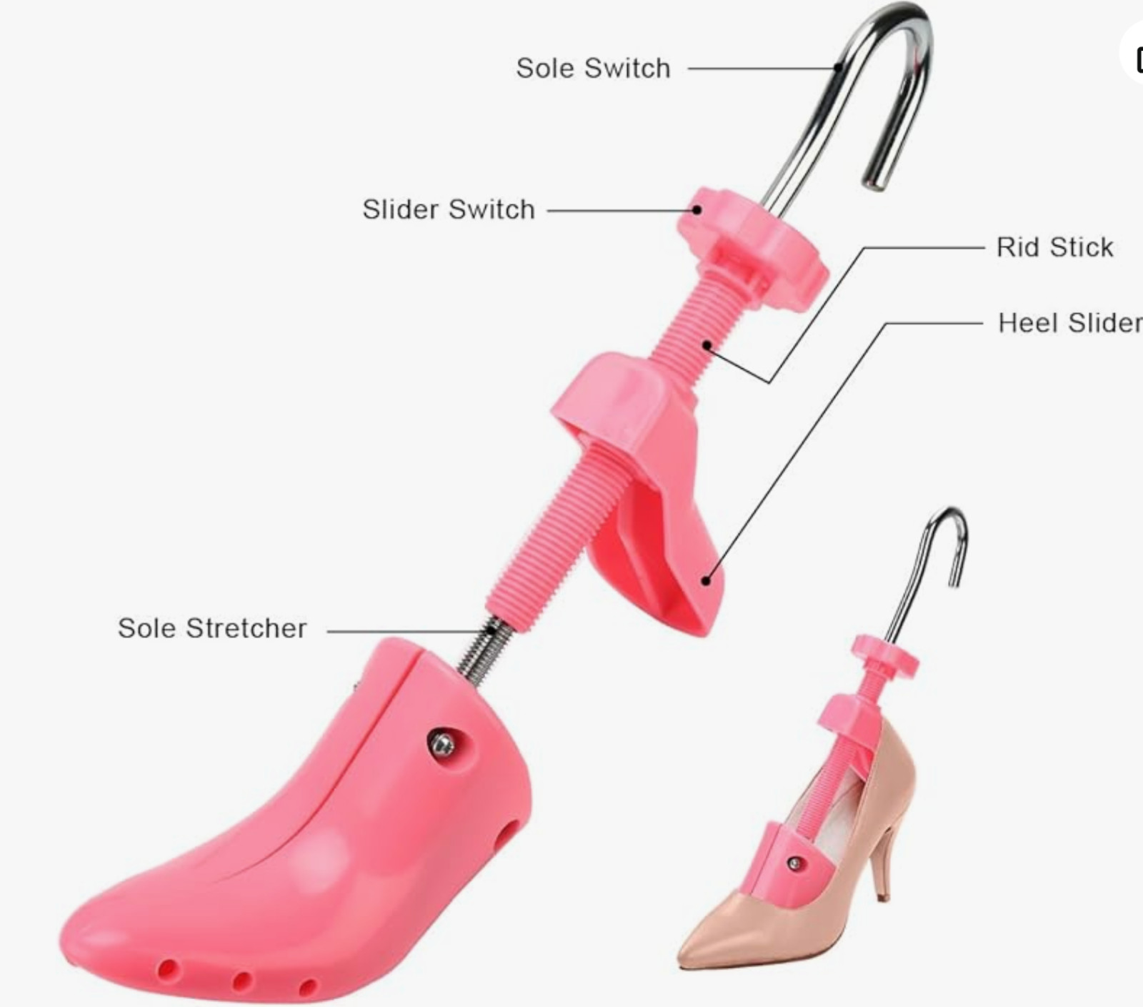 Shoe Stretcher Trees High Heel Professional Footwear Care Adjustable Comfort