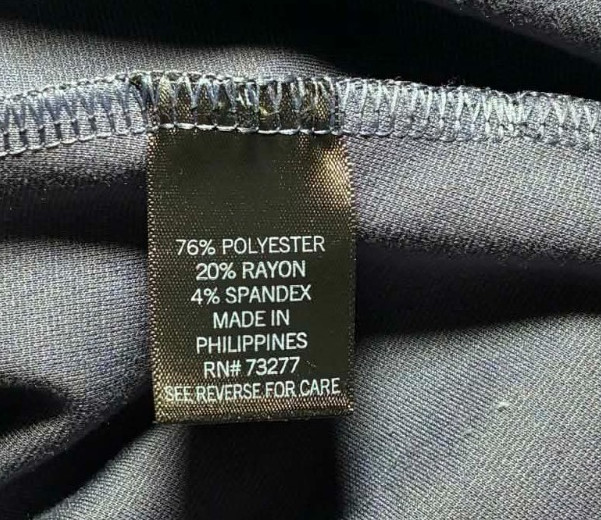 Simply Vera Vera Wang Women’s Large Gray Peplum Top Blouse