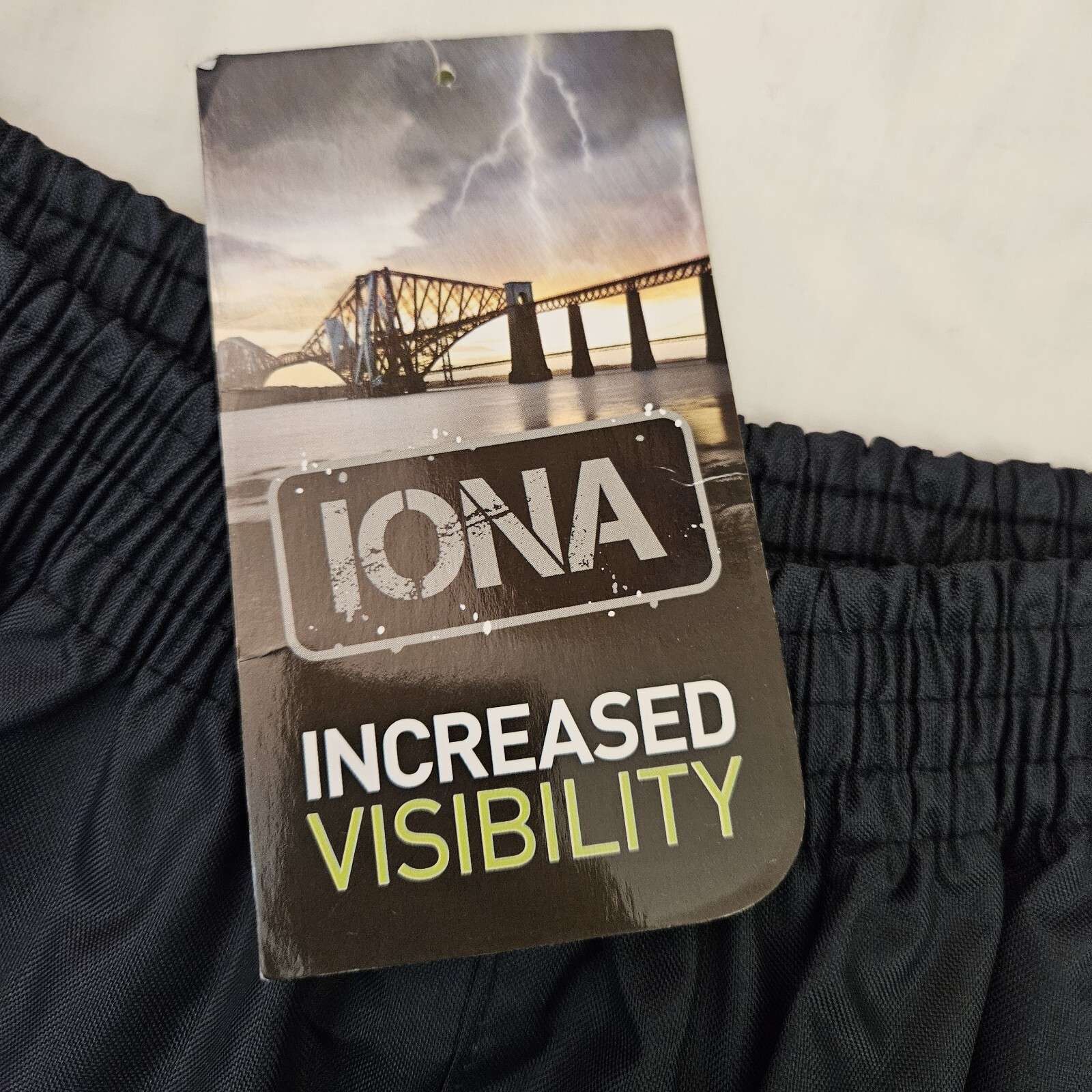 Portwest S481 Iona Lite Pants Hi-Vis Reflective Tape Abrasion Resistant Navy Sml
