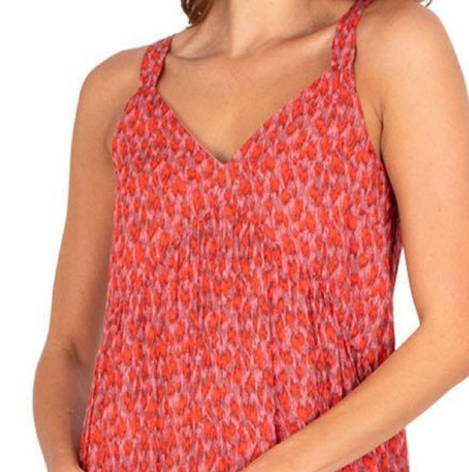 Joie Women’s Tiered Sleeveless Maxi Dress, 100% Cotton Easy Care, Tea Rose Red