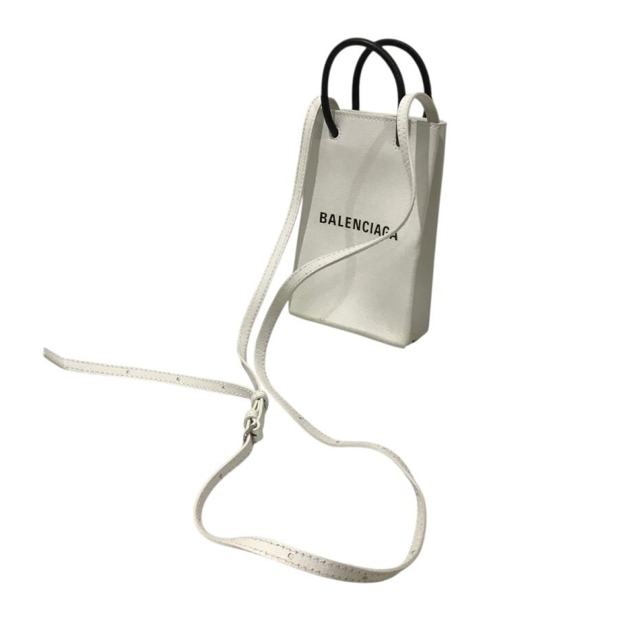 BALENCIAGA Bag: 593826 White W11×H18×D4cm w/o accessories;