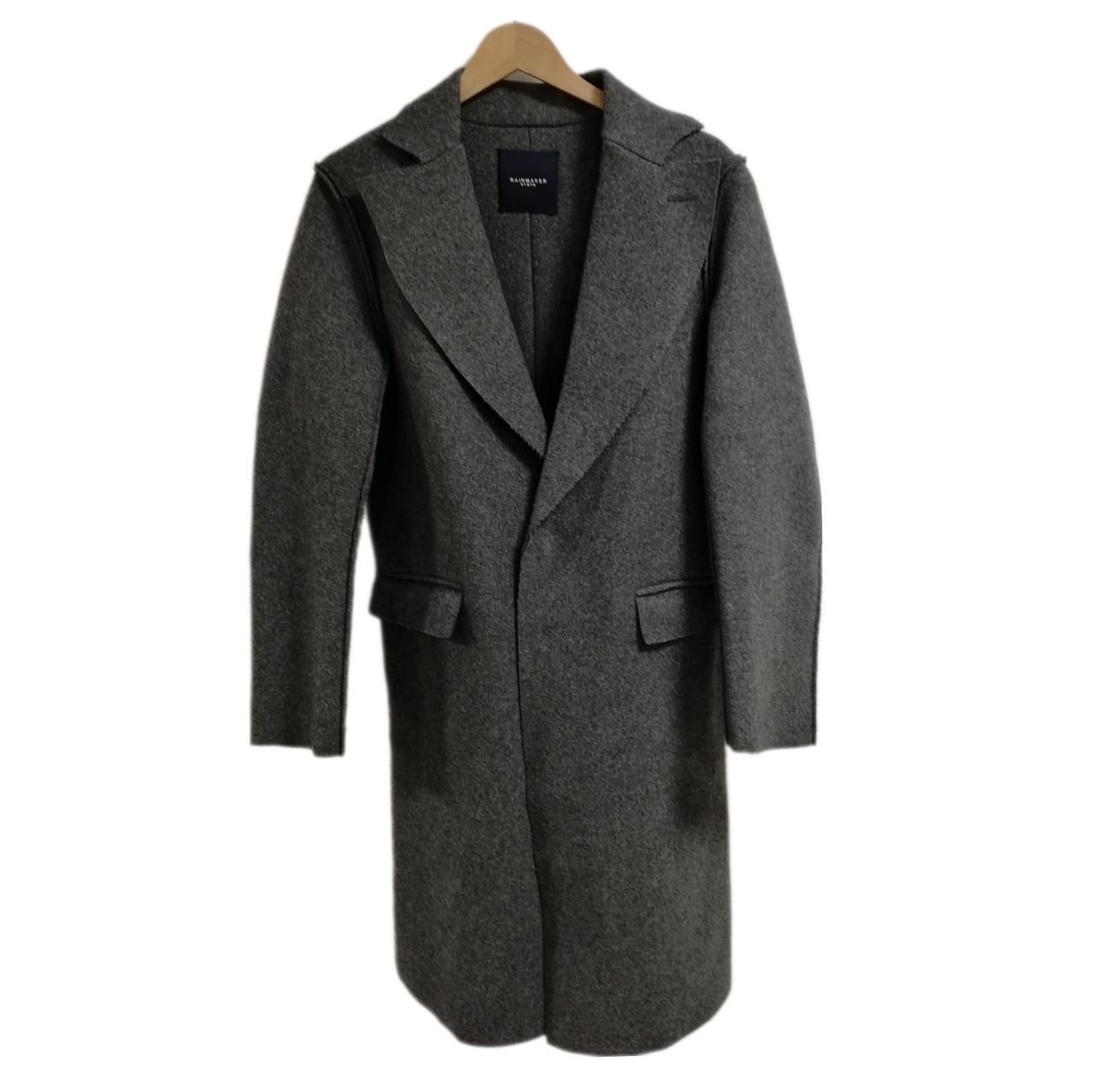 RAINMAKER KYOTO Cashmere Blend Wool Coat GRY Made in Japan Rm162-026 Used
