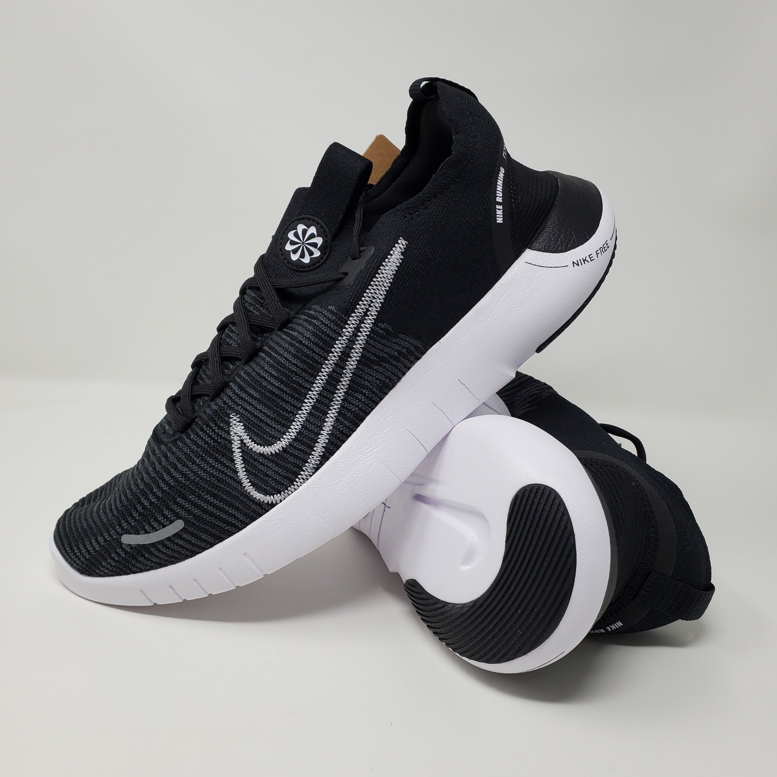 Nike Free RN FK Flyknit Next Nature Black White Men’s Size 11 FB1276-002