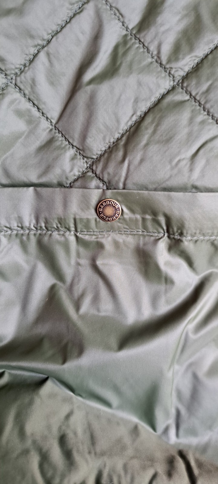 Barbour – BERBER LINER, Zip. SAGE GREEN. SMALL. BN Without Tags.
