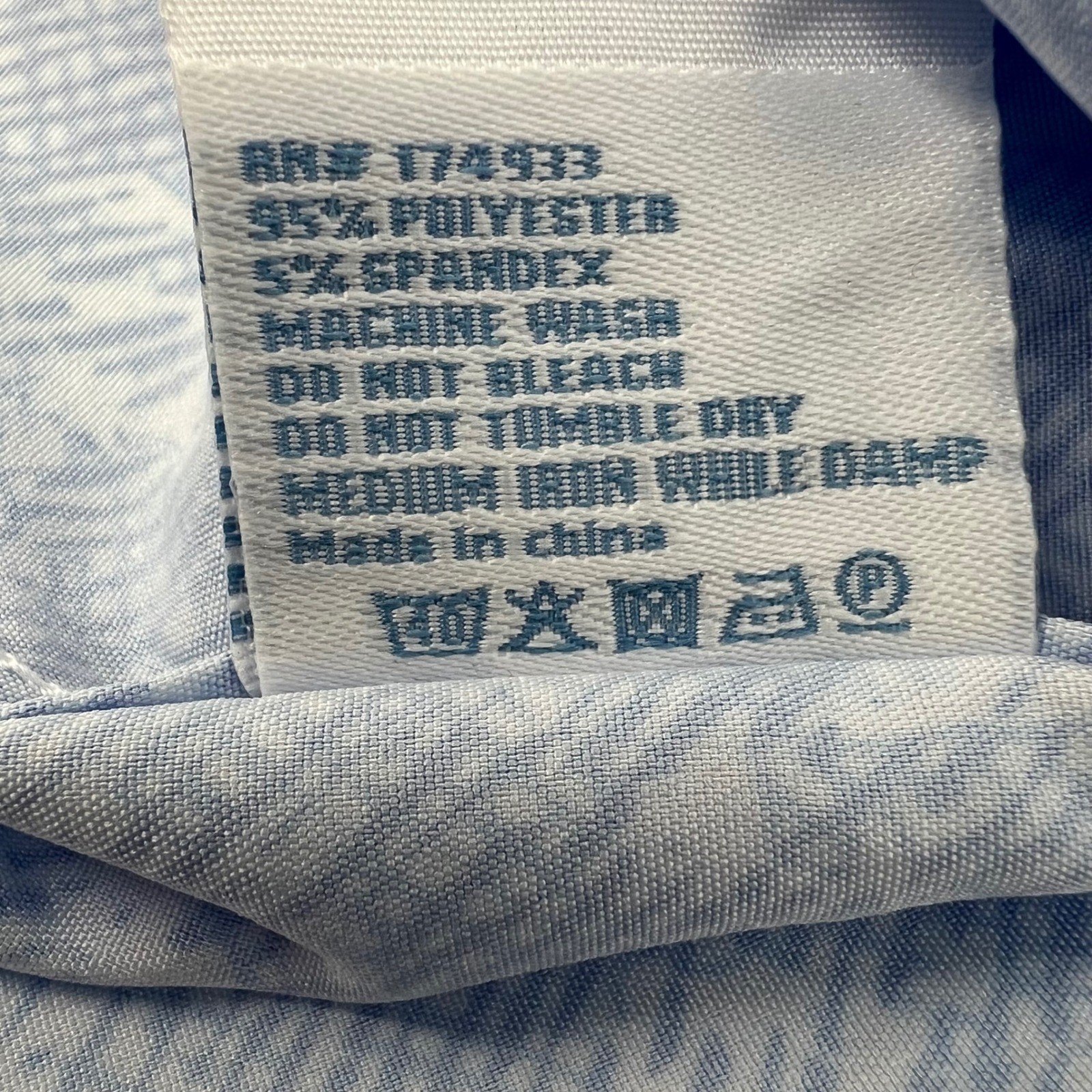 NEW Southern Lure SS Convo Visual Shade Blue White Pattern Shirt Mens Large