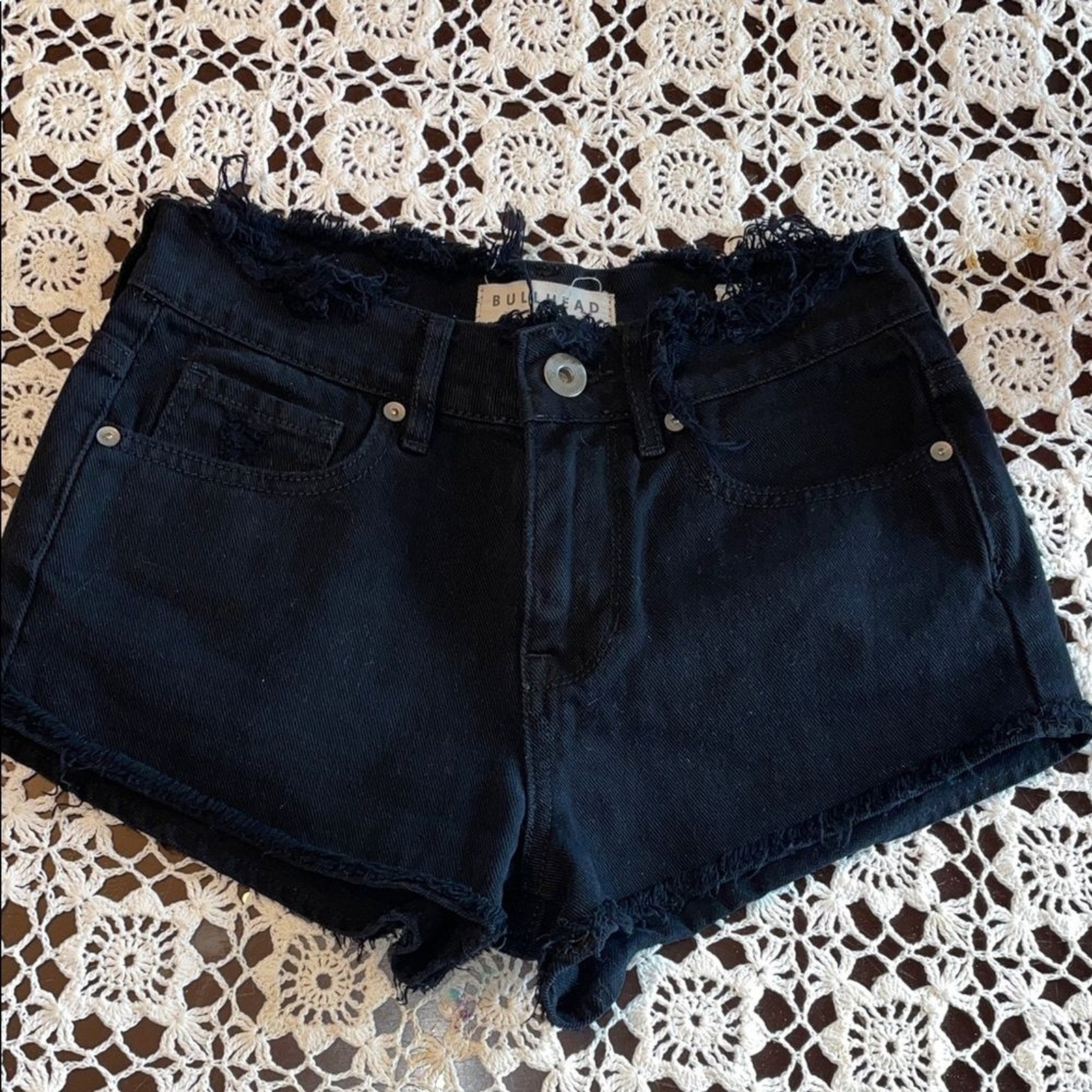 Bullhead Dark Denim Women’s Jean Shorts