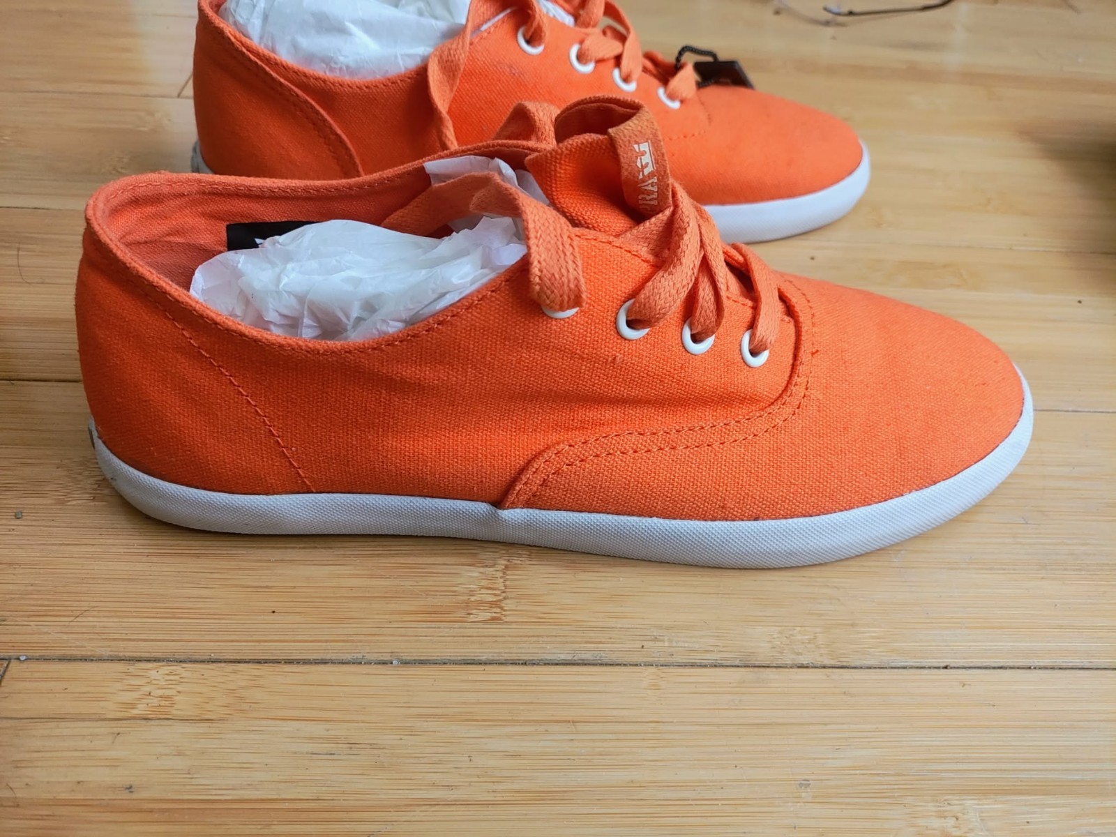 SUPRA SNEAKERS ORANGE MEN’S SIZE 8 SKATE BOARD SHOES