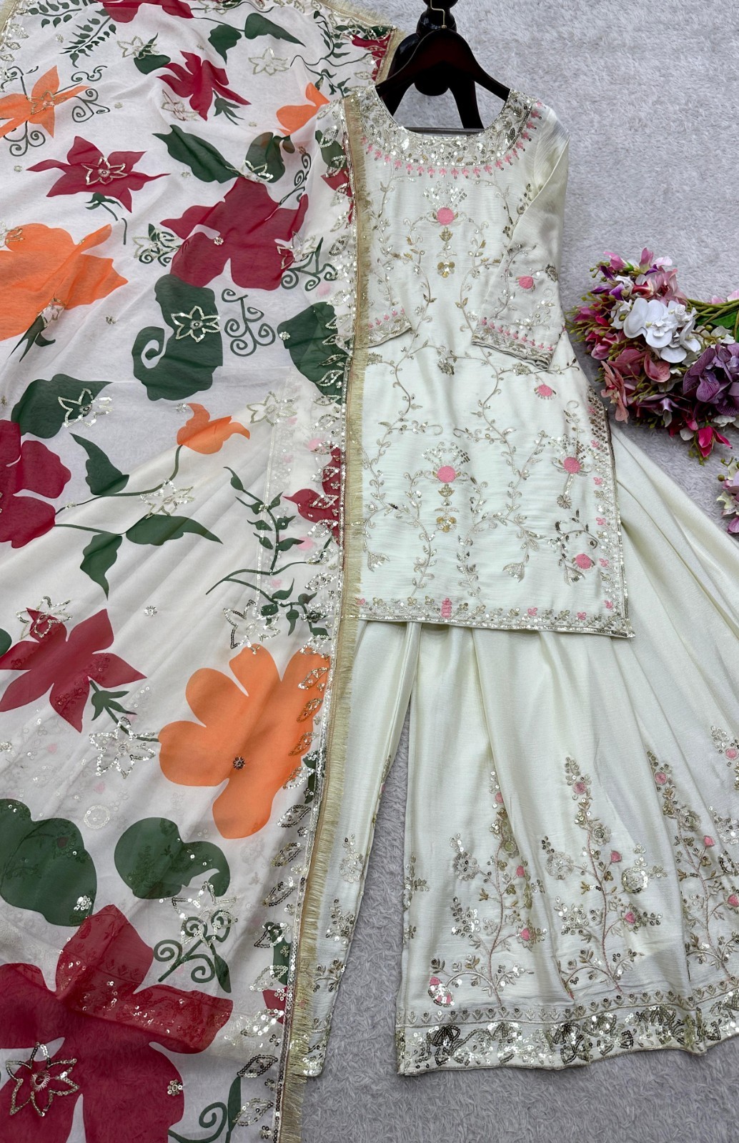 SALWAR KAMEEZ PAKISTANI INDIAN WEDDING PARTY WEAR DRESS BOLLYWOOD SUIT SHARARA