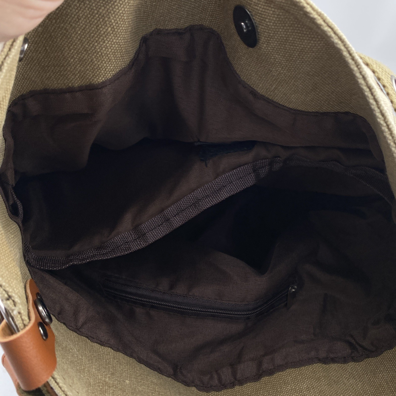 Brown Canvas Satchel Bag/Backpack – Everyday Use – Basic Simple