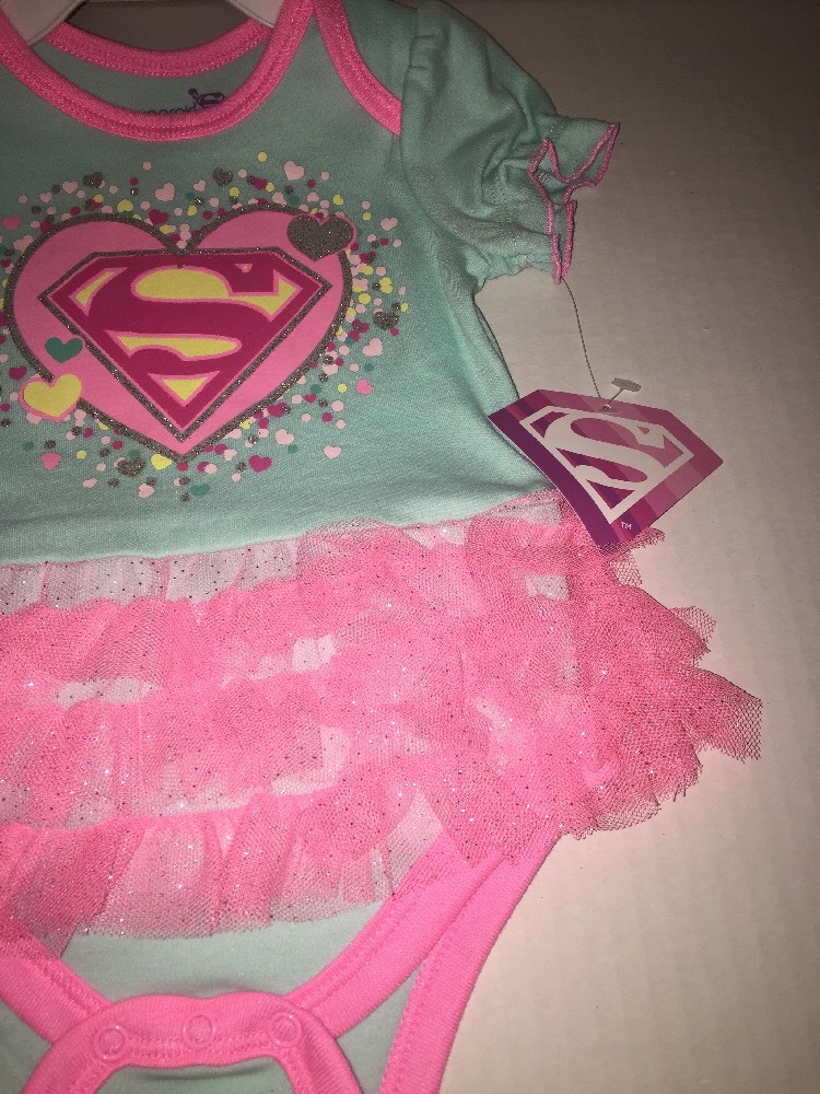 Brand New- DC Comics Supergirl Baby Romper Girls (Size 6-9 Months)