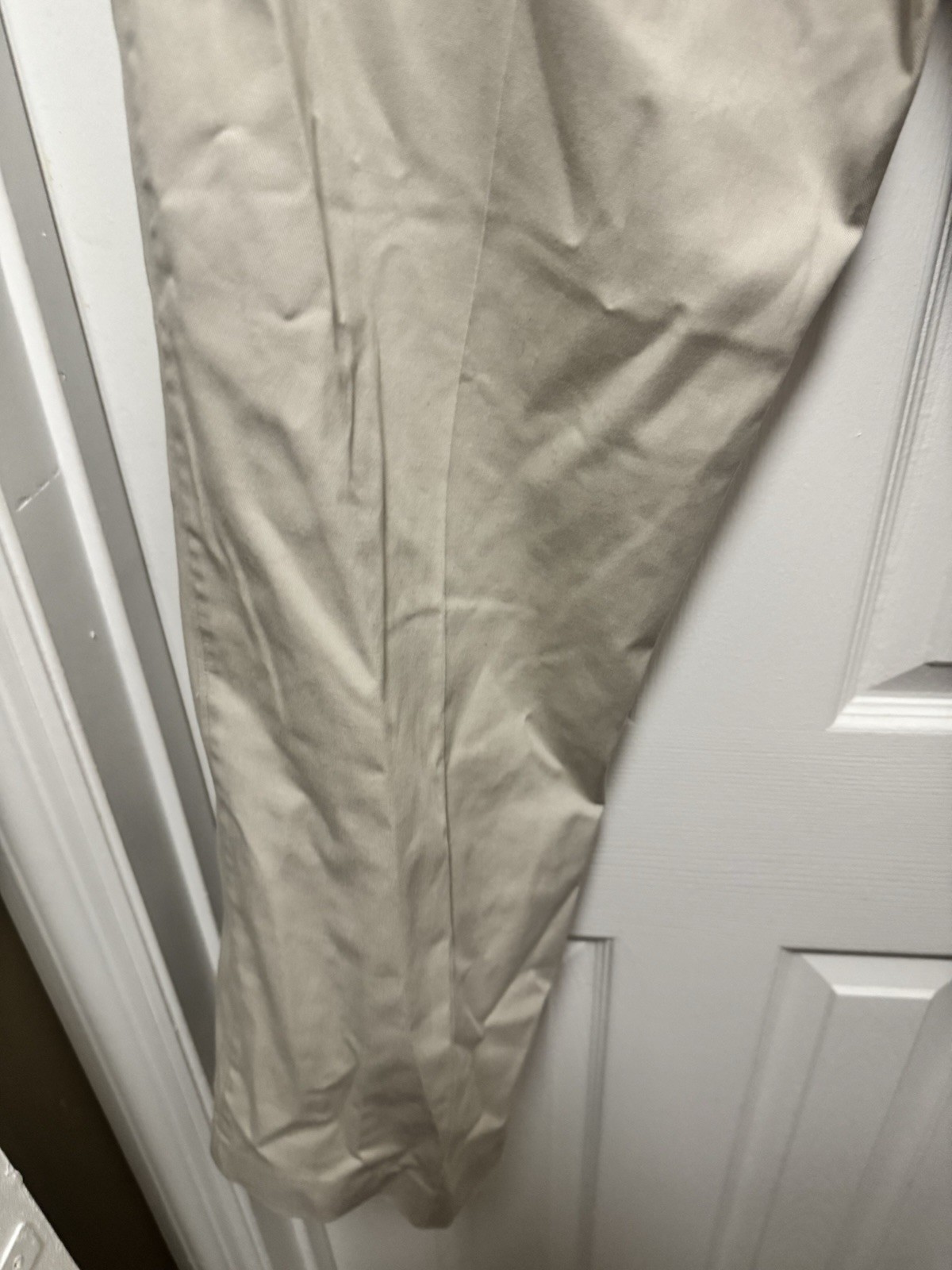 Savane Mens Tan Pants 36×29 98%cotton 2%elastane Flat Front Straight