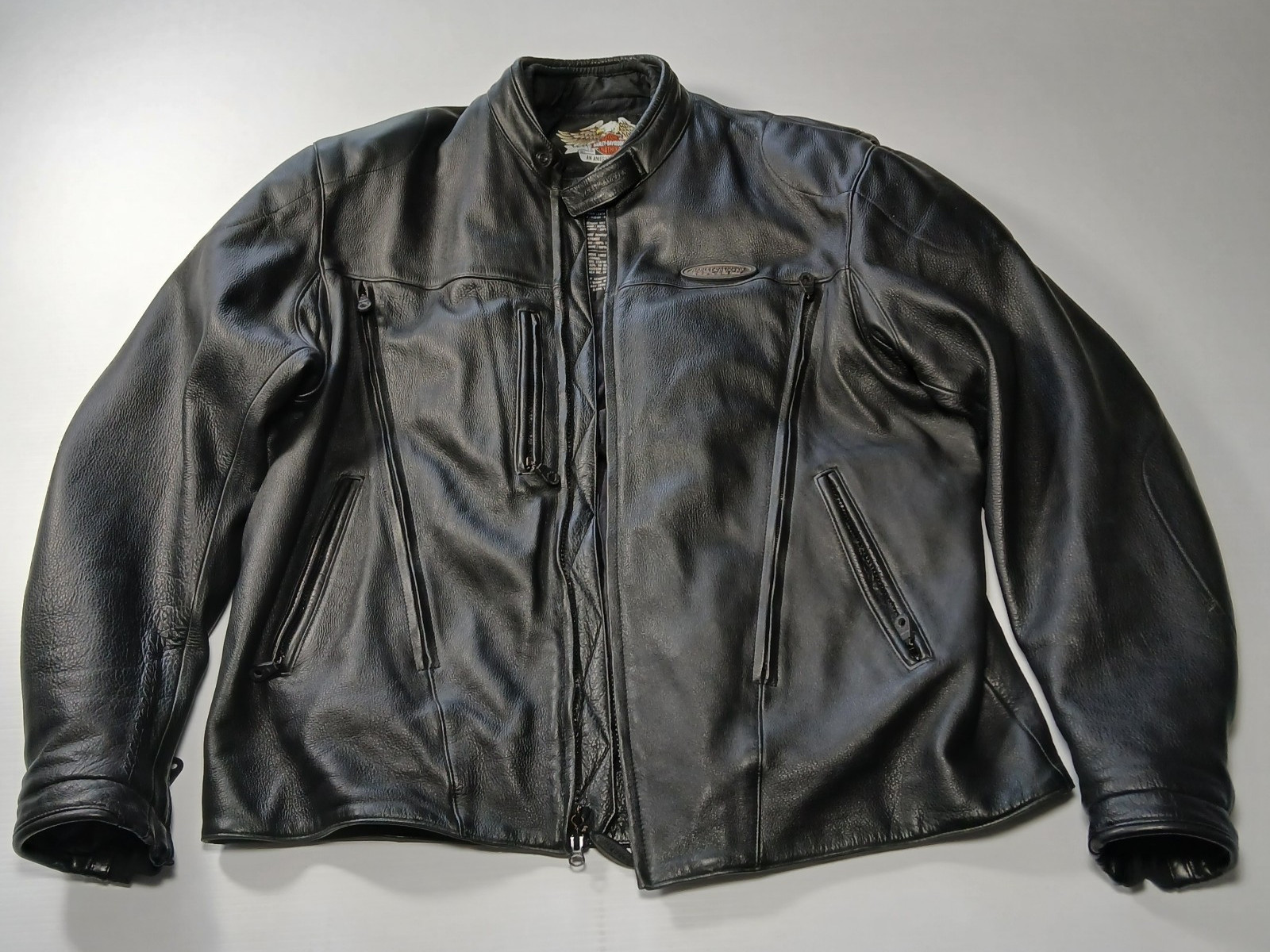 Harley-Davidson FXRG Leather Riding Jacket 2XL Black RARE