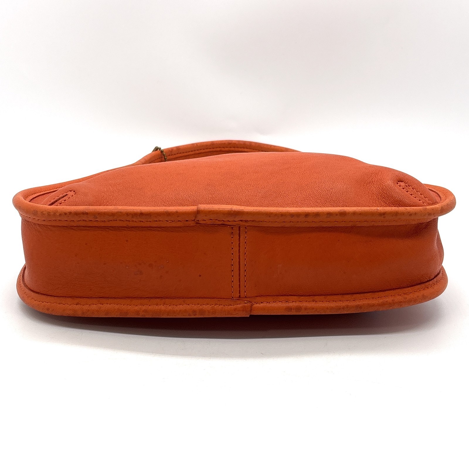 Coach Vintage 9027 Ergo Leather Hobo Bag Orange Made in USA From Japan