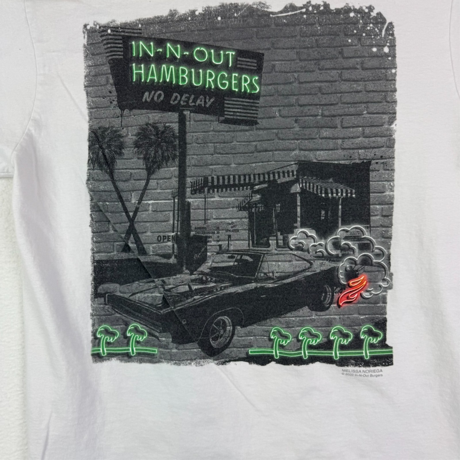 In-N-Out Burger Quality-N-Speed TShirt Men’s Medium Short Sleeve Melissa Noriega