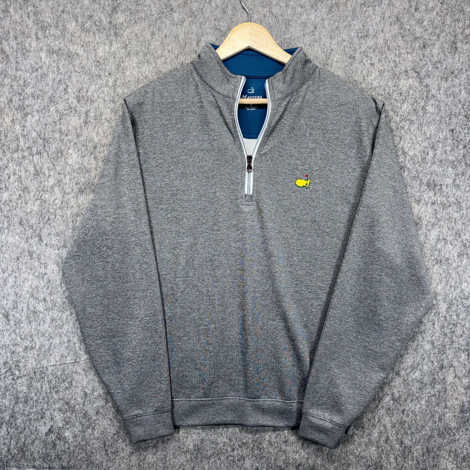 Masters Tech 1/4 Zip Pullover Men’s Small Gray Golf Long Sleeve